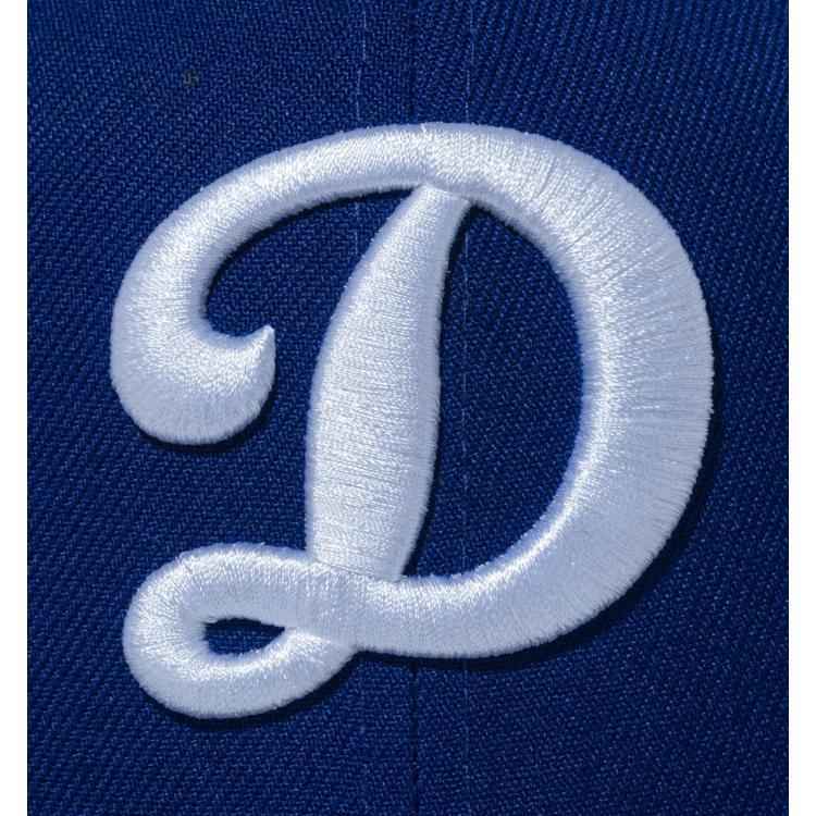 ニューエラ LA キャップ 9FIFTY NEWERA MLB ロサンゼルス・ドジャース Dロゴ ダークロイヤル × ホワイト 14524962 青 白 アジャスター | 9FIFTY | 05