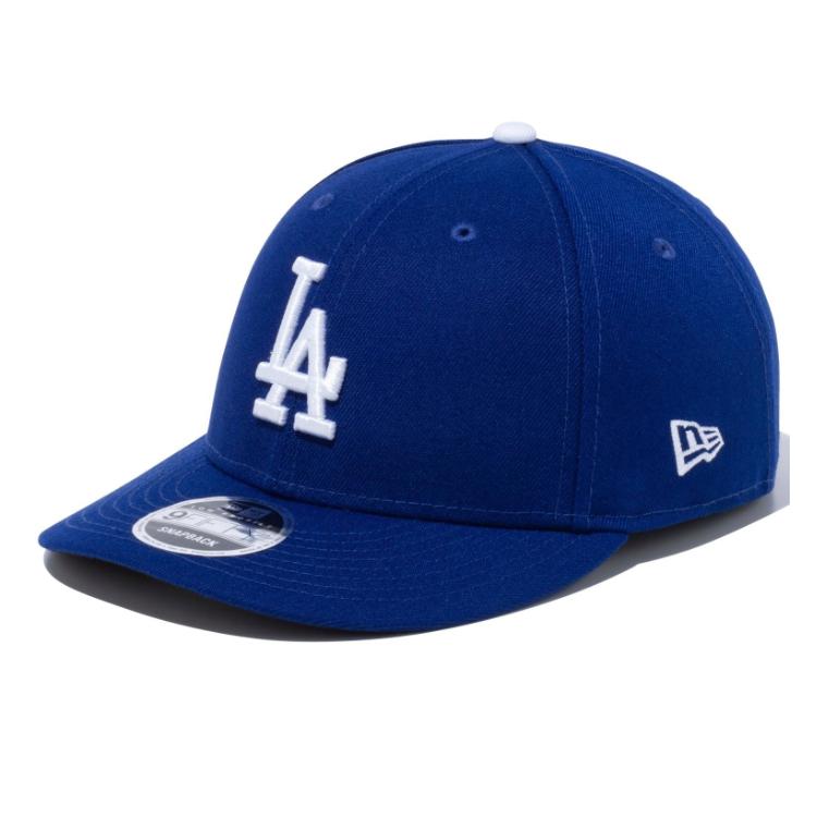 ニューエラ LA キャップ ロープロファイル Low Profile LP 9FIFTY NEWERA MLB ロサンゼルス・ドジャース 13561958 ダークロイヤルブルー スノーホワイト 青 白｜maniac｜02