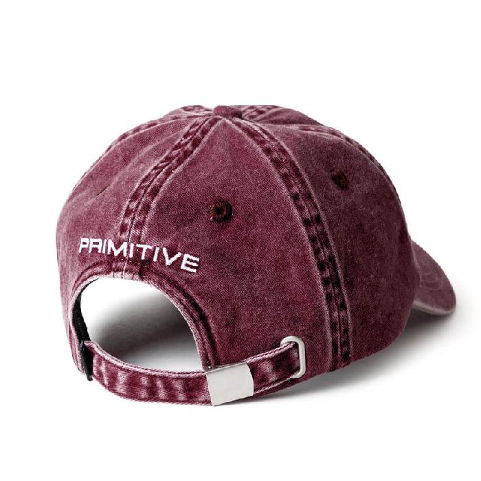 PRIMITIVE プリミティブ キャップ ROSEY OVER-DYED STRAP BACK CAP スケーター メンズ スケートブランド 男性用｜maniac｜05