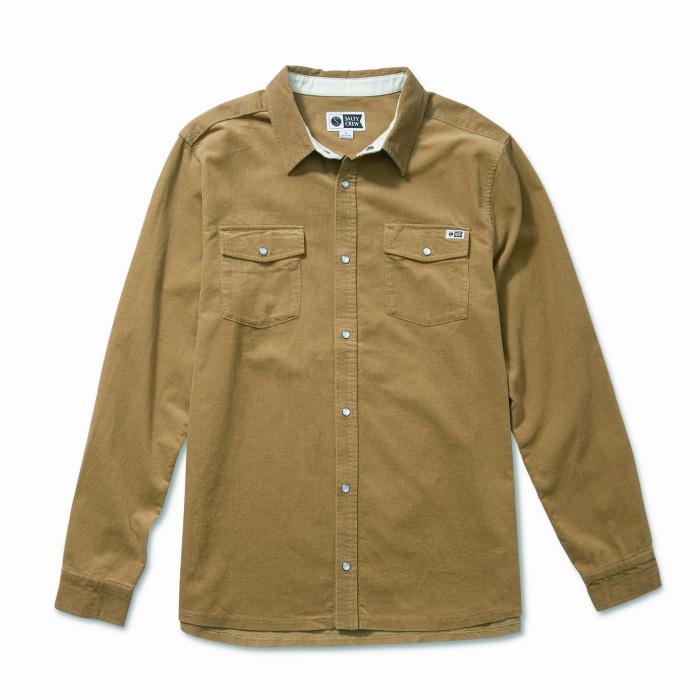 SALTY CREW ソルティークルー メンズ コーデゥロイ シャツ 74-105 BOONDOCKS CORDUROY L/S - STRAW | SALTY CREW | 01