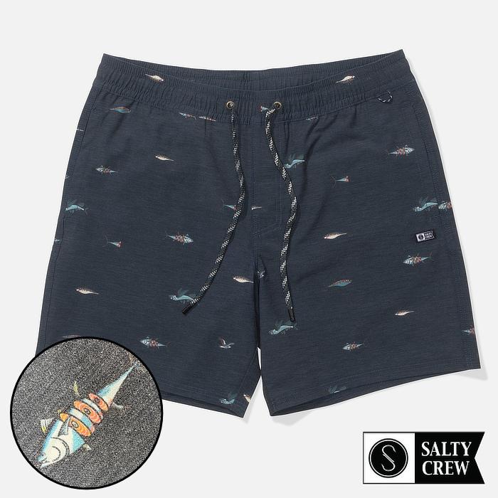 SALTY CREW ソルティークルー 海パン サーフパンツ メンズ 水着 56-410 CREW VOLLEY 17" NAVY BOARDSHORT ボードショーツ サーフブランド サーフトランクス | SALTY CREW