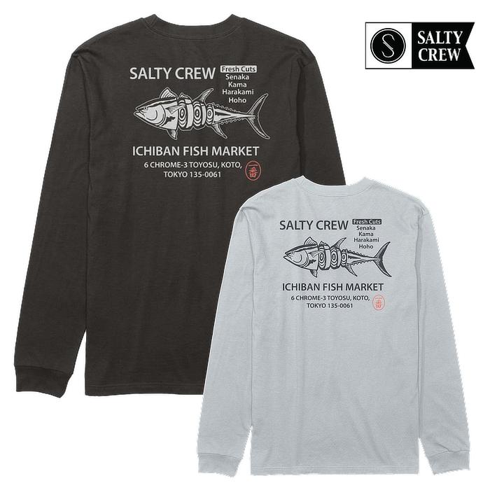 SALTY CREW ソルティークルー トップス ロンT 長袖 長袖Tシャツ メンズ 56-051 ICHIBAN LONG SLEEVE TEE バックプリント ロゴ 男性用 つり | SALTY CREW
