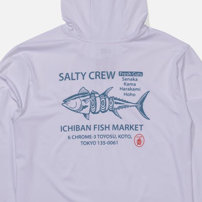 SALTY CREW ソルティークルー ラッシュガード フードサンシャツ メンズ ラッシュ 速乾 長袖 56-701 FISH MARKET HOOD SUNSHIRT | SALTY CREW | 01