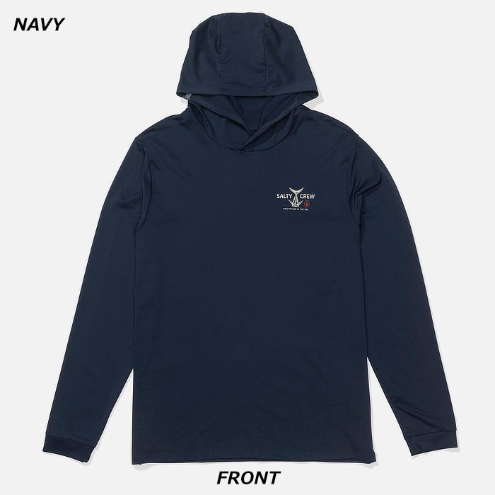 SALTY CREW ソルティークルー ラッシュガード フードサンシャツ メンズ ラッシュ 速乾 長袖 56-701 FISH MARKET HOOD SUNSHIRT | SALTY CREW | 06