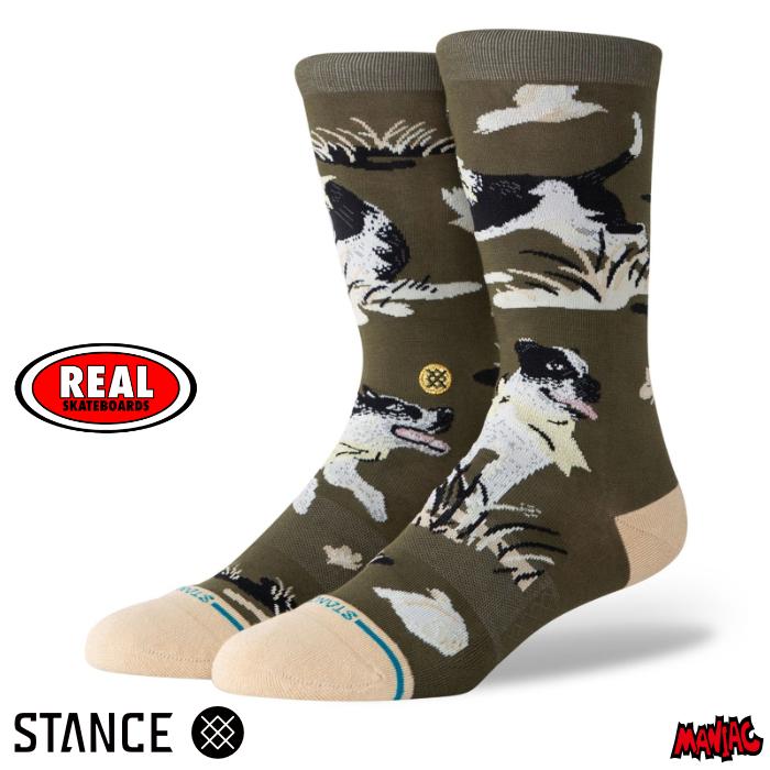 STANCE スタンス ソックス 靴下 メンズ ブランド STANCE SOCKS ISHOD CREW - DARK GREEN イショッドウェア | STANCE