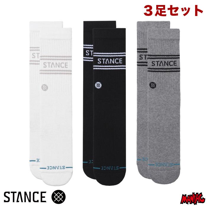 STANCE スタンス ソックス 靴下 メンズ ブランド STANCE SOCKS VITAL 3 PACK CREW - MULTI ３足セット | STANCE