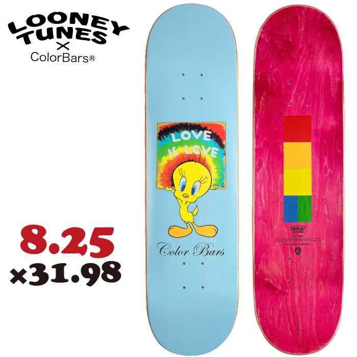 スケボー デッキ 単品 スケートボード Color Bars×Looney Tunes スケボー デッキ 単品 スケートボード Color Bars×Looney Tunes