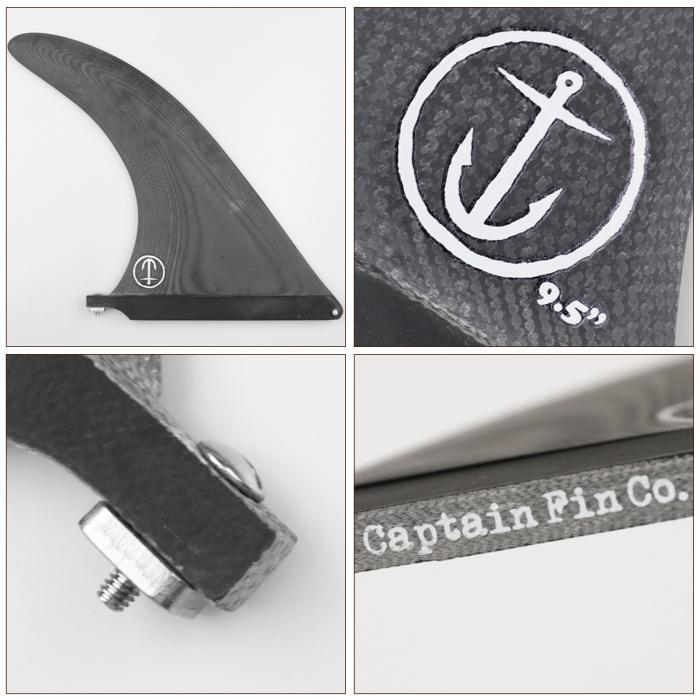 新品未使用　キャプテンフィン cf raked 9.5ブラック 　ロング CAPTAIN FIN ロングボード用フィン CO. キャプテンフィン CF