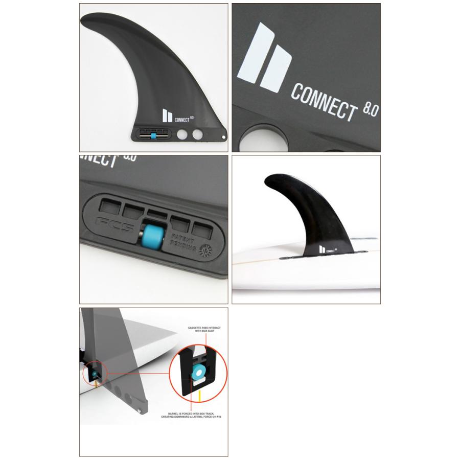 FCS2 エフシーエス コネクト ロングボードフィン 8.0 FCS ロングボード用センターフィン FCS2 FIN エフシーエス2