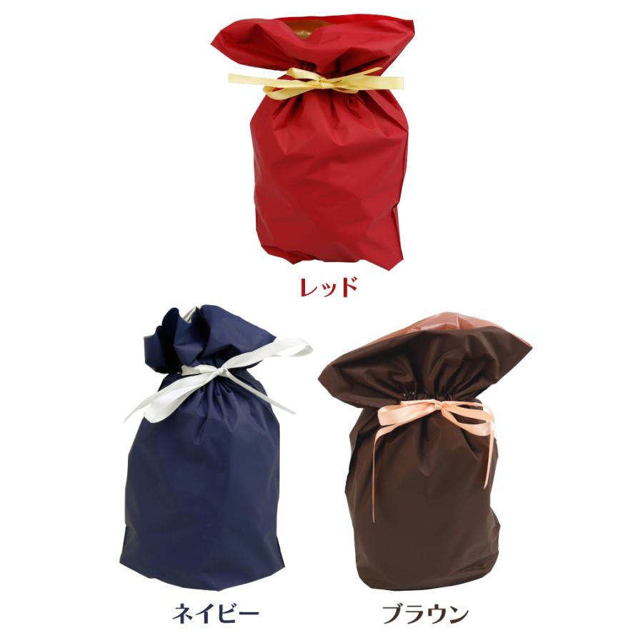 ラッピング 袋 巾着 24cm×36cm 底マチあり 単品 単体 リボン