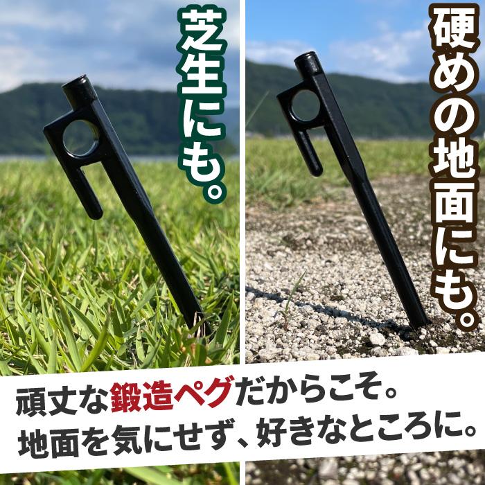 鍛造ペグ カラー 20cm ８本入り MOSCO モスコ テント | MOSCO | 02