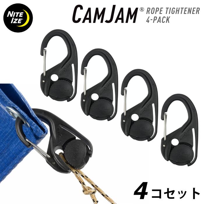 NITEIZE ナイトアイズ カムジャム ４P CAM JAM CORD TIGHTENER ４個１セット | NITE IZE