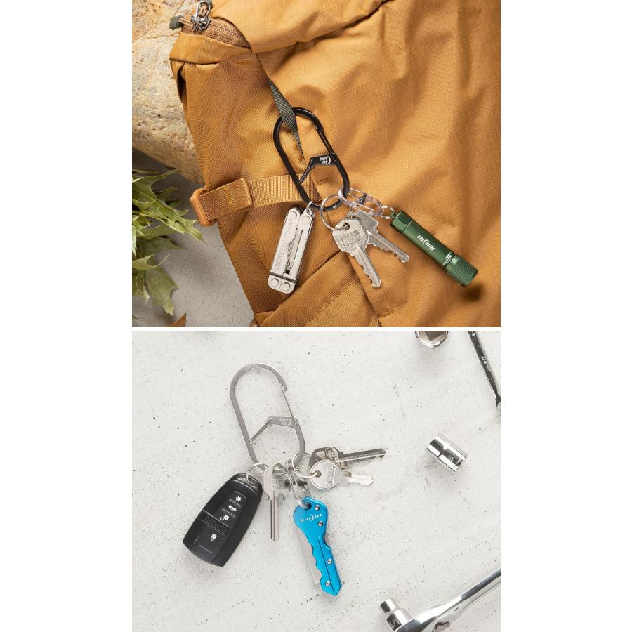 NITEIZE ナイトアイズ Gカラビナー ＃４ G-SERIES DUAL CHAMBER CARABINER 鍵 まとめる カラビナ｜maniac｜03