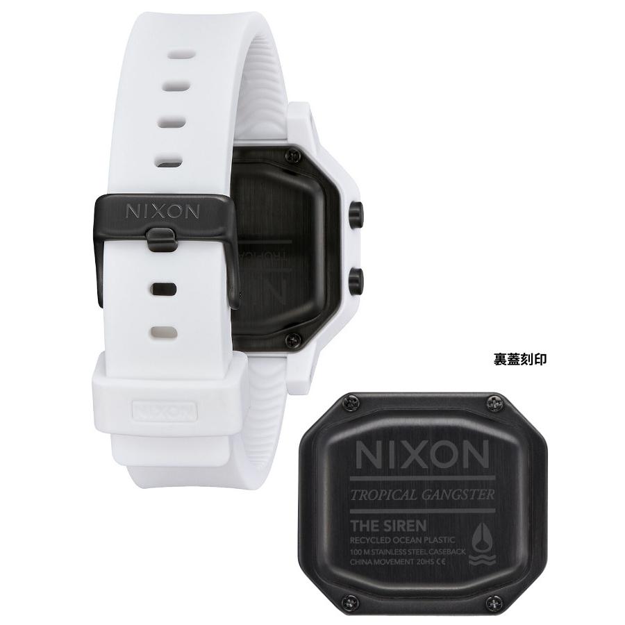 NIXON ニクソン 腕時計 SIREN - White - A1311-100 サイレン ホワイト デジタル時計 タイドグラフ クロノグラフ 100M/10気圧防水 レディース｜maniac｜04