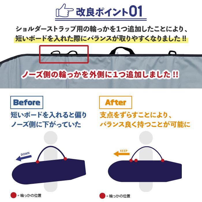 送料無料 サーフボードケース ファンボード用 7'0 グレー NOGES（ノージス） サーフボードケース ファンボード用 ハードケース