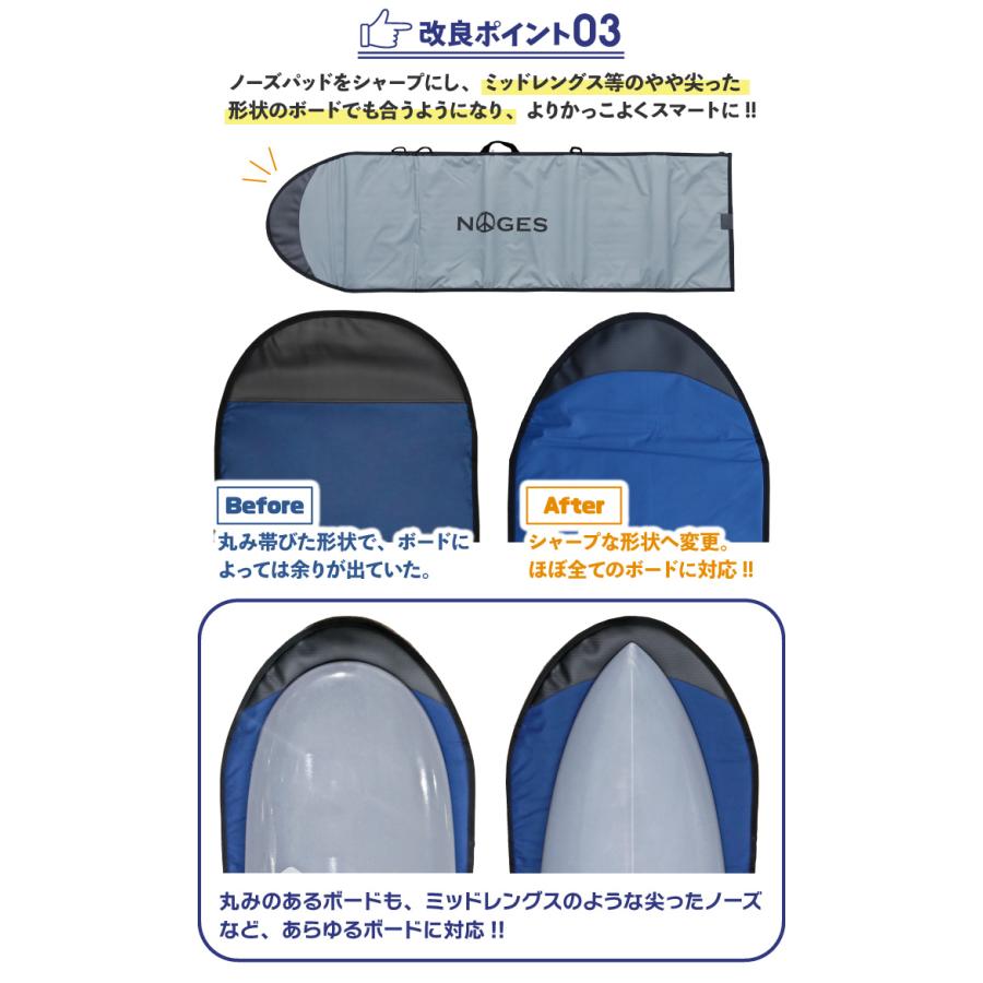 NOGES（ノージス） サーフボードケース ファンボード用 ハードケース
