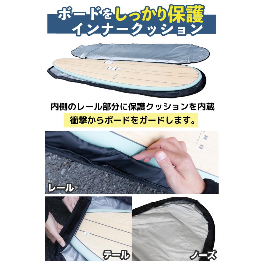 NOGES（ノージス） [錆にくい・フルジップ] サーフボードケース ロング