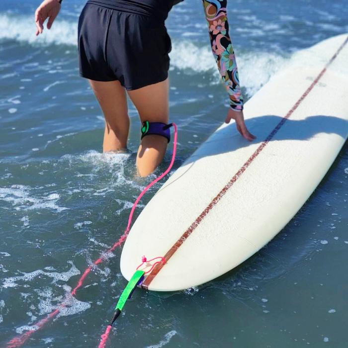 リーシュコード サーフィン 9ft ヒザ用 絡まない NOGES ノージス プロ