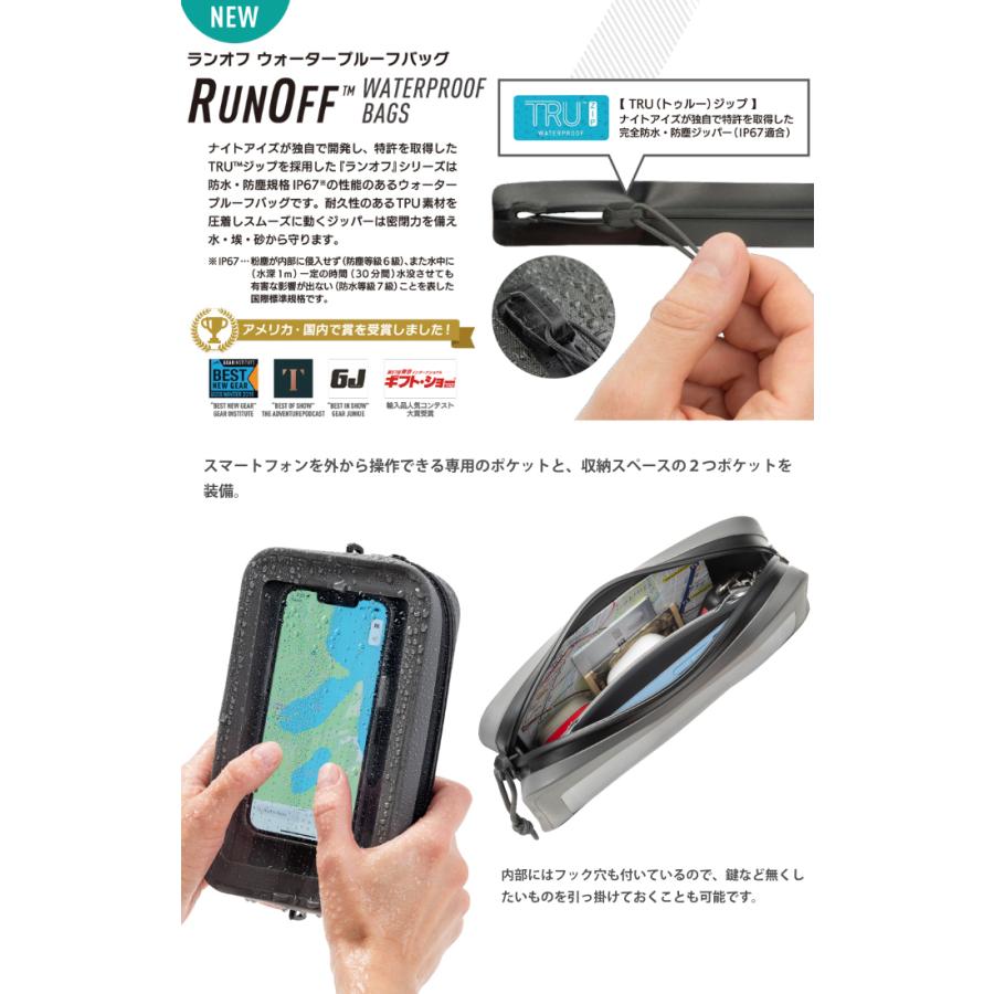 NITEIZE ナイトアイズ ランオフ 防水バッグ ウォータープルーフ ヒップパック ショルダーバッグ ウェストポーチ RUN OFF WATERPROOF HIP PACK 完全防水｜maniac｜03