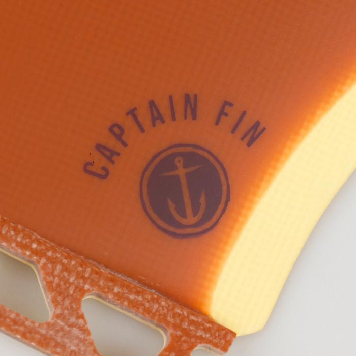 CAPTAIN FIN サーフボードフィン イエロー/オレンジ CAPTAIN FIN（キャプテンフィン） サーフィン フィン ツインフィン