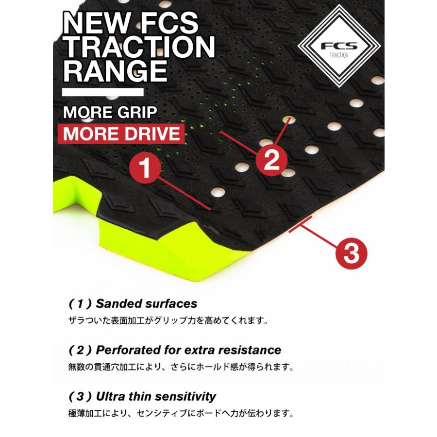 FCS KOLOHE ANDINOサーフィン デッキパット ショート用 B/Ｗ FCS サーフィン デッキパッド エフシーエス KOLOHE ANDINO