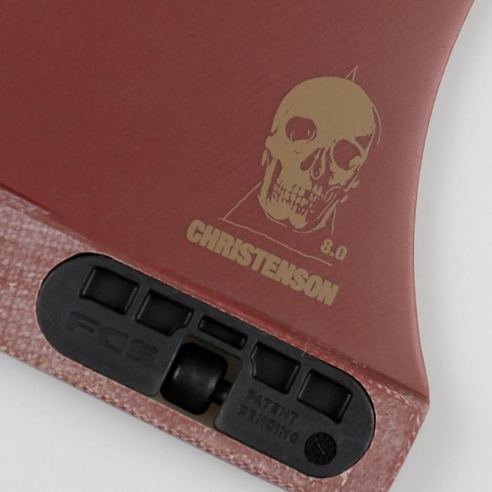 FCS2 FIN エフシーエス2フィン センターフィン ロングボード用 CHRISTENSON - PG BLOOD RED ８.０” クリステンソン パフォーマングラス ブラッドレッド｜maniac｜04