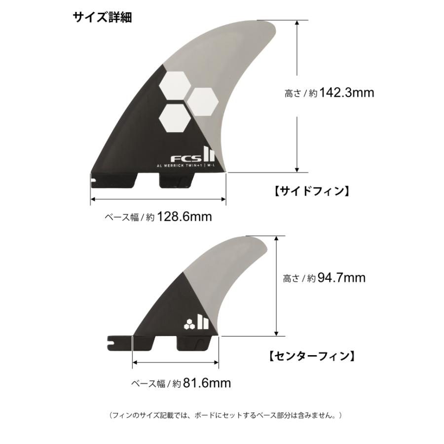FCS FCS2 FIN フィン ツインスタビ 2＋1 アルメリックツイン