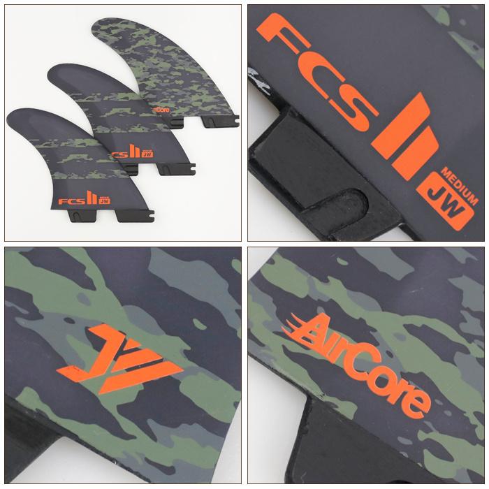 FCS2 FIN エフシーエス2フィン ショートボード用 JW - PC Aircore (ARMY CAMO) ジュリアンウィルソン パフォーマンスコア エアコア｜maniac｜02