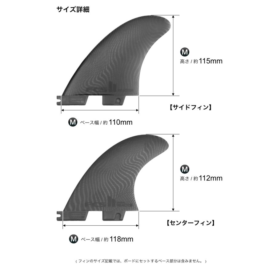 FCS2 REACTOR Sサイズ FCS II REACTOR TRI FIN SET - FCS JAPAN