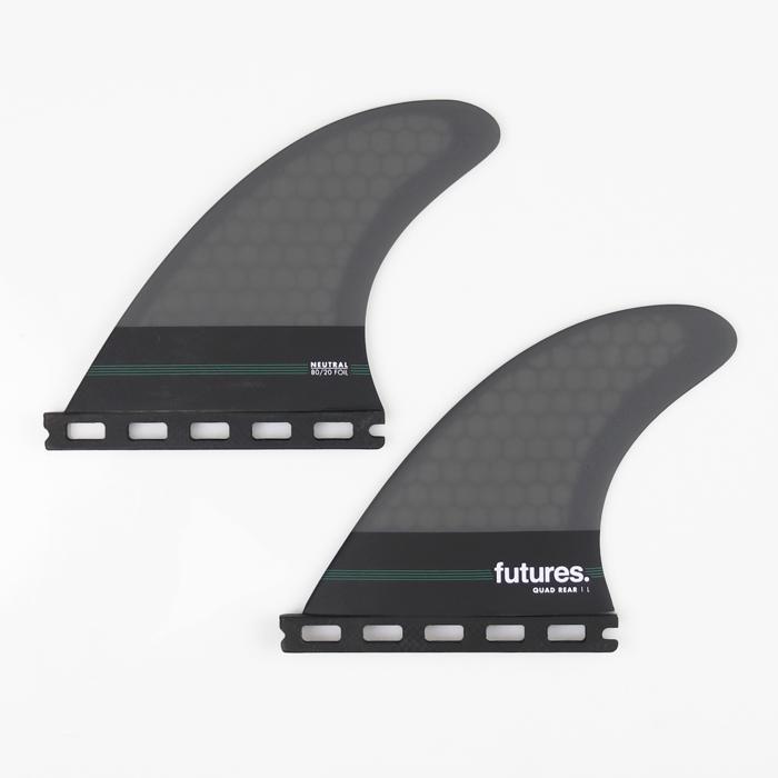 futures. フューチャー フィン クアッド リア ショートボード用