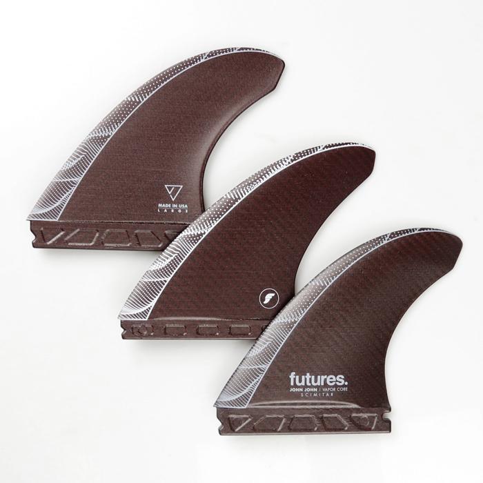 futures フューチャー フィン vapor core カーボン　トライ Amazon.com: FUTURES JJF SCIMITAR VAPOR CORE THRUSTER LRG