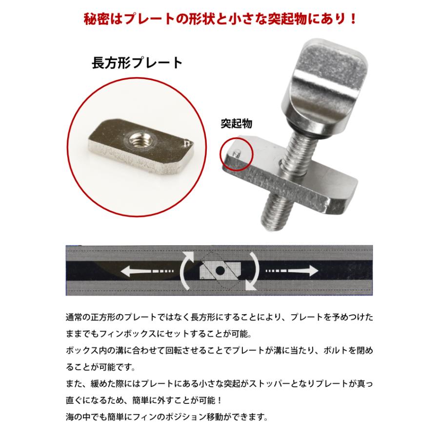 新品未使用シングルフィン10インチ　ブラック×レッド、 スクリュー付き サーフィン フィン ネジ ロングボード用 フィンボルト MAGIC SCREW
