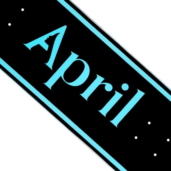 スケボー デッキ 単品 スケートボード April エイプリル OG LOGO BLUE