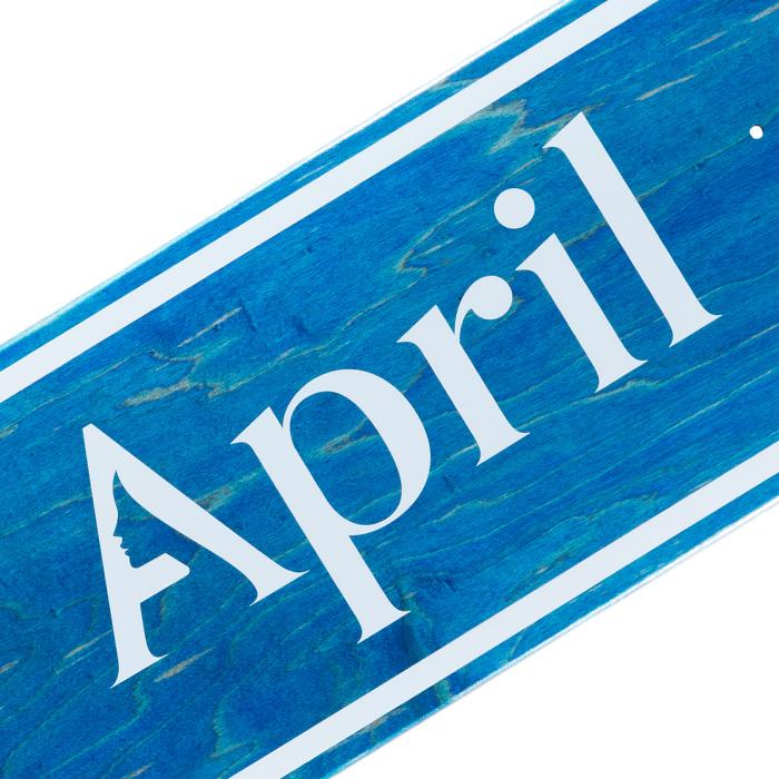 スケボー デッキ 単品 スケートボード April エイプリル OG LOGO BLUE