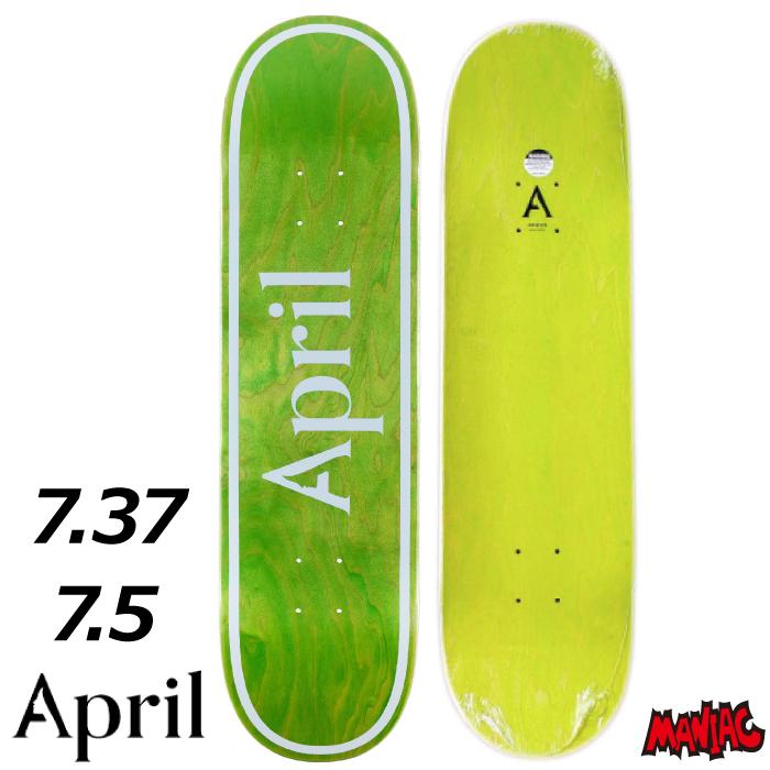 April スケートボード デッキ スケボー デッキ 単品 子供用 キッズ スケートボード April