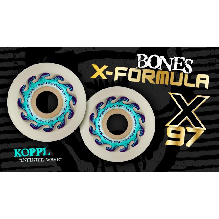 スケボー ボーンズ ウィール BONES WHEEL PRO X-FORMULA KOPPL INFINITE WAVE 97A 54mm V6 WIDE CUT｜maniac｜05