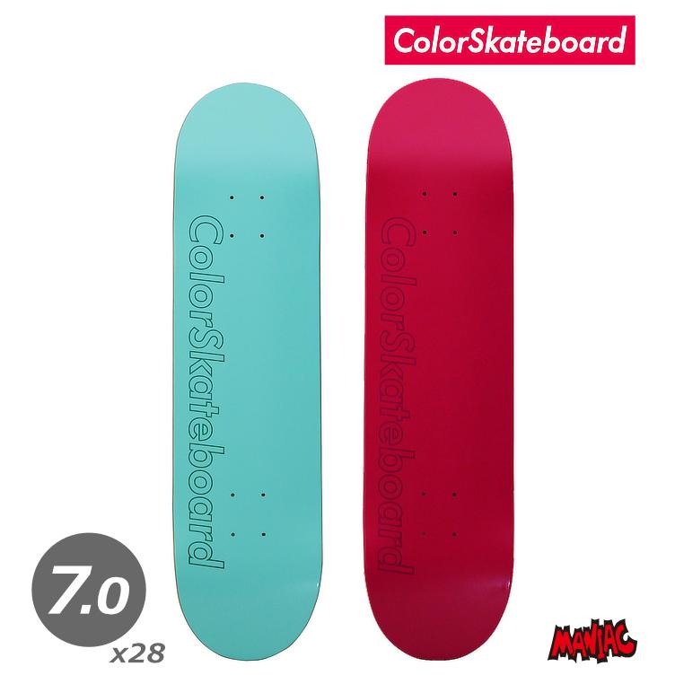 スケボー デッキ 単品 スケートボード カラースケート COLOR