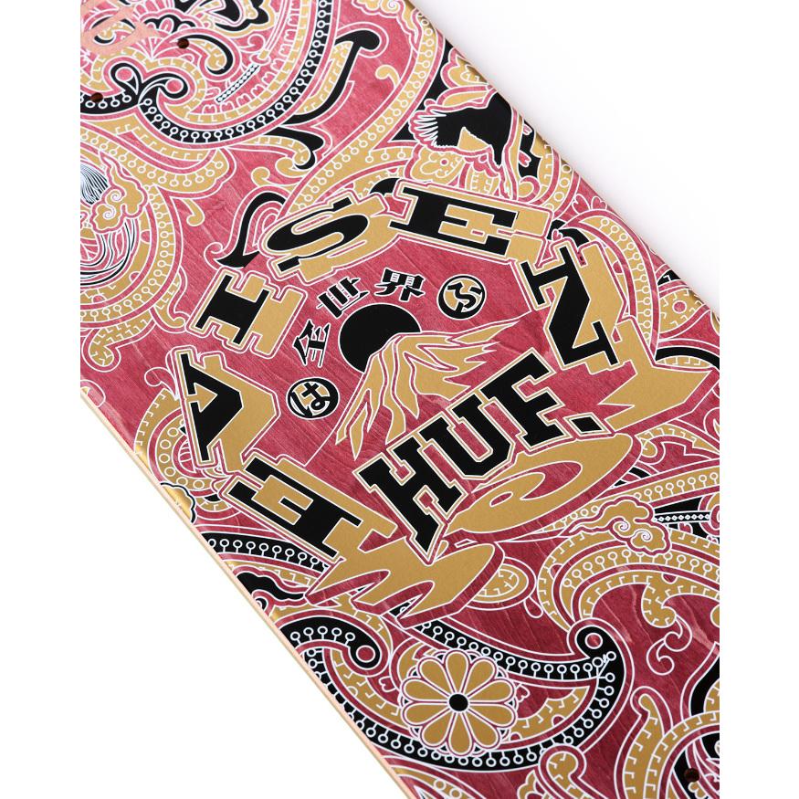 スケボー デッキ スケートボード 8．08．25 HUF x EVISEN PAISLEY