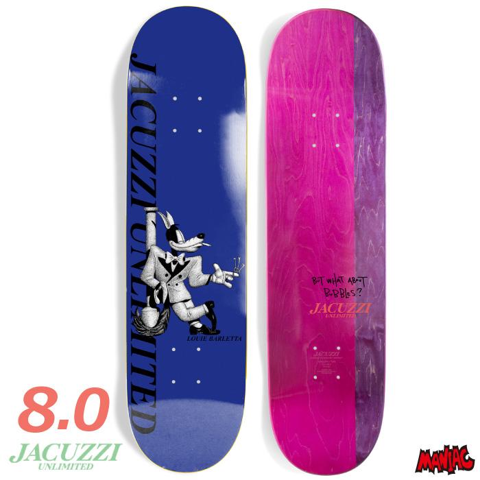 スケボー デッキ 単品 スケートボード JACUZZI UNLIMITED ジャグジー