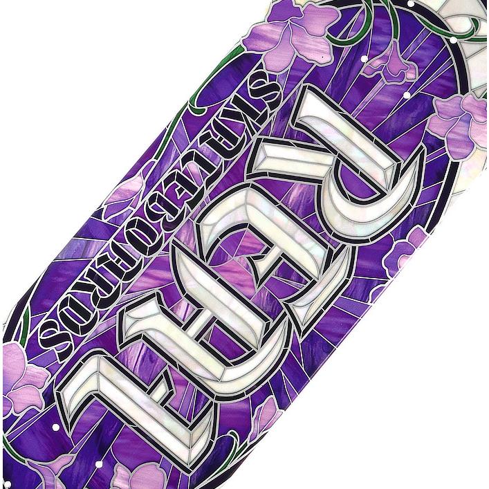 スケボー デッキ 単品 スケートボード REAL リアル CATHEDRAL PURPLE