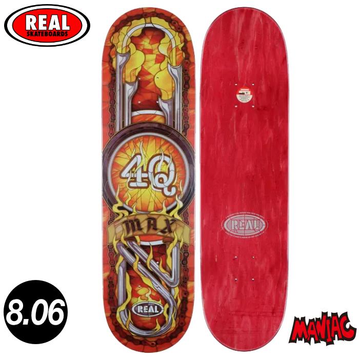 スケボー デッキ 単品 スケートボード REAL リアル MAX SCHAAF 4Q