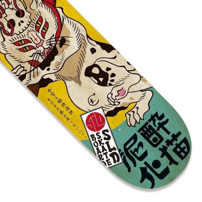 猫　スケートボード　デッキ スケボー デッキ スケートボード エスエルディー SLD SKATEBOARD 酔猫
