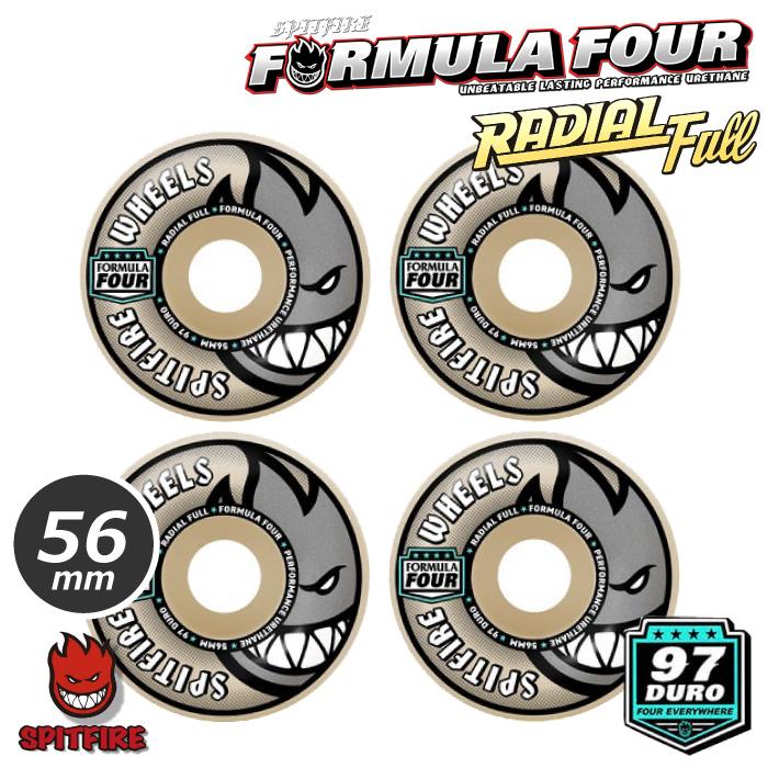 スピットファイア　スケボーウィール　フォーマル4 ラジアルフル　56ミリ97a SPITFIRE WHEELS スケートボード ウィール SPITFIRE スピット