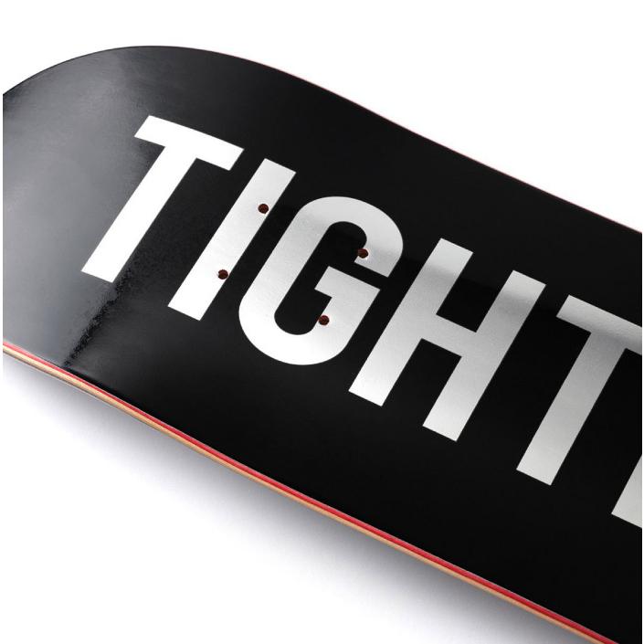 スケボー デッキ スケートボード TIGHT BOOTH タイトブース LOGO BLACK/SILVER 8.125 SK8 SKATEBOARD｜maniac｜03