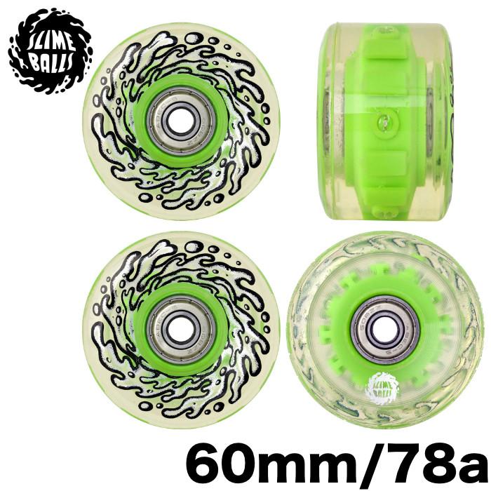 スライムボール　Slime Balls 60mm 78A スケートボード用 SLIME BALL スライムボール LIGHT UPS ソフトウィール スケートボード