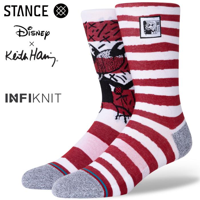 Stance Socks スタンスソックス メンズ靴下 Mickey Tv Haring Mix Red キースヘリング ディズニー ミッキー Mix Match Infiknit Stance ho Mic Red T2 マニアック Yahoo 店 通販 Yahoo ショッピング