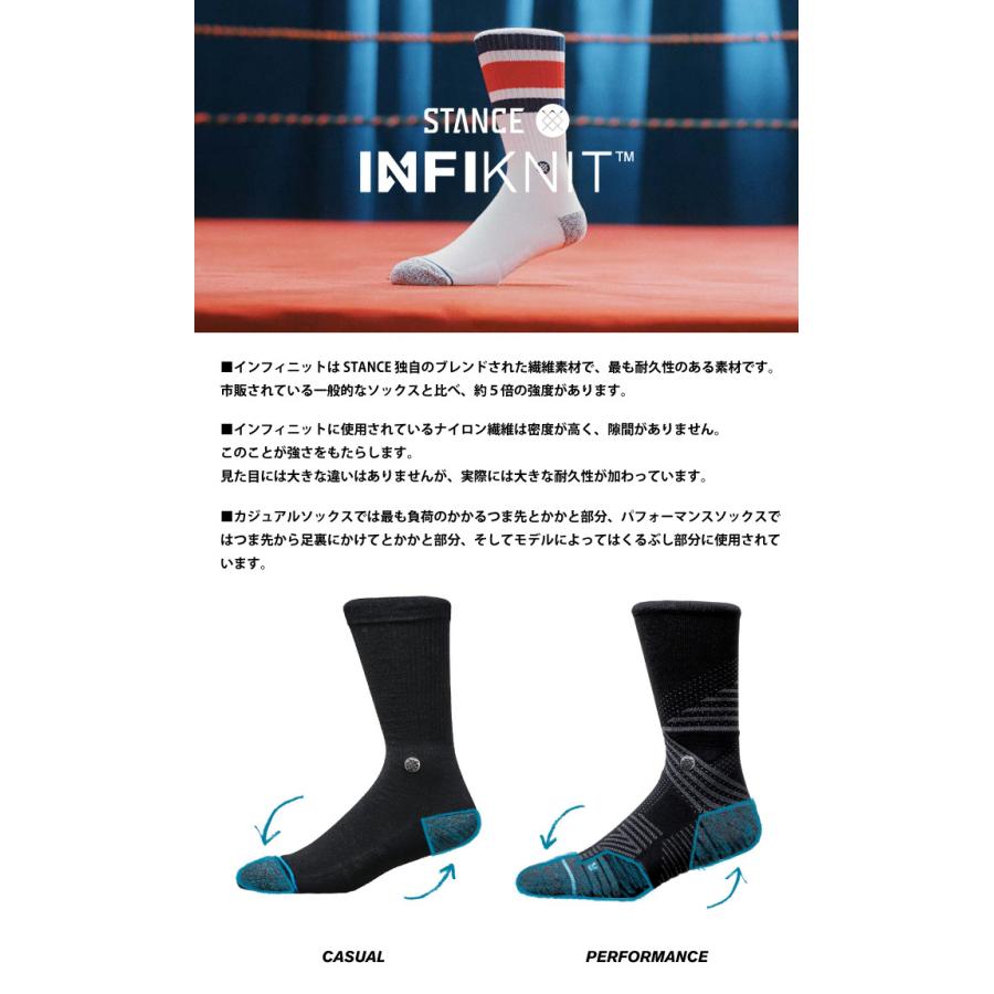 STANCE SOCKS スタンスソックス メンズ靴下 GOON SQUAD - Black - INFIKNIT インフィニット｜maniac｜04