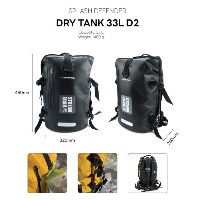 防水バック　ストリームトレイル　55 ブラック 毎日割】ストリームトレイル リュック 防水バッグ 防水リュック