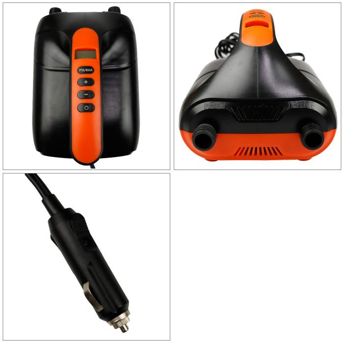 電動ポンプ 12V 20PSI 空気入れ 空気抜き シガーソケット : マニアック