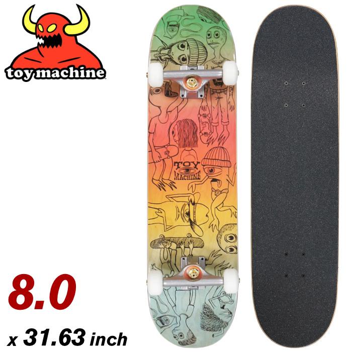 新品即決 トイ マシーン キャラクター コンプリート Toy Machine Characters Complete スケートボード スケボー 完成品 ストリート パーク 初心者 Skateboard カラー Multi サイズ 8 0 スケートボード